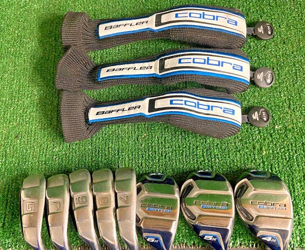 Cobra Baffler XL Golf Set 4h,5h,6h,7-PW,GW RH 60g Lite Senior Graphite Very Nice
