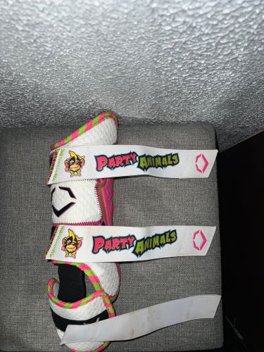White Party Animals Junior EvoShield Leg guard Shin Guards (New) LIMITED EDITION!!!