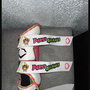 White Party Animals Junior EvoShield Leg guard Shin Guards (New) LIMITED EDITION!!!