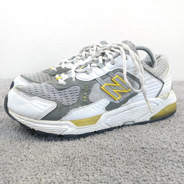 New Balance 1010 Womens Size 10 D Wide Running Shoes White Gray Yellow Low Top