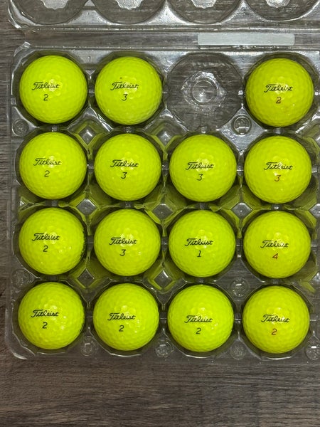 15 Titleist Pro V1 / Pro V1x Yellow Golf Balls - 5A Condition