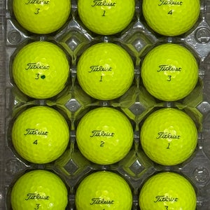 12 Titleist AVX Yellow Golf Balls
