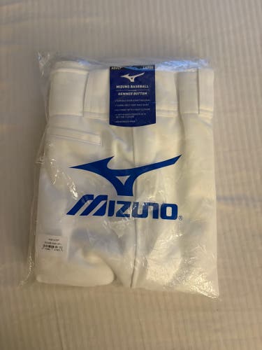 White Men's Large Adult Mizuno Game Pants (New)