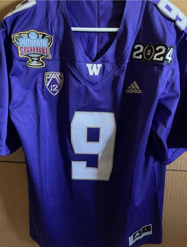 Michael Penix Jr Washington Huskies Football Jersey Large Falcons Sugar Bowl