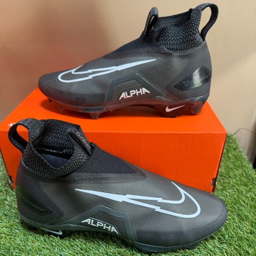 Nike Alpha Menace Elite 3 P PE Football Cleats Black DM1792-004 Mens 12.5 NEW