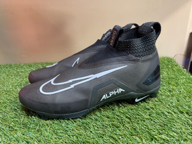 Nike Mens 12.5 WIDE Alpha Menace Pro 3 PE Mid‎ Football Cleats Black DH3292-001 Nike Mens 12 WIDE Alpha Menace Pro 3 PE Mid Football Cleats  main image 2