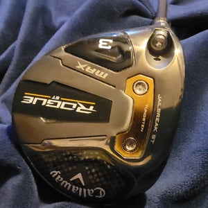 Men's Callaway Rogue ST Max Left Hand Fairway Wood Regular Flex 3 Wood (Used)