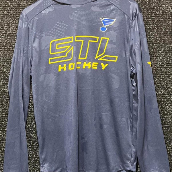 St Louis Blues Navy Blue Fanatics Lightweight Hoodie (Size S)