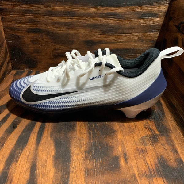 Men's Nike Vapor Speed 3 White Midnight Navy Football Cleats HM8849-103 Size 8.5