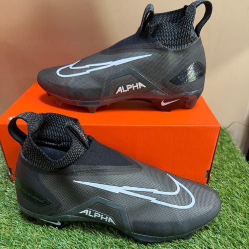 Nike Alpha Menace Elite 3 P PE Football Cleats Black DM1792-004 Men Size 13 NEW