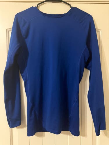 Under Armour Compression Long sleeve sz L BLUE