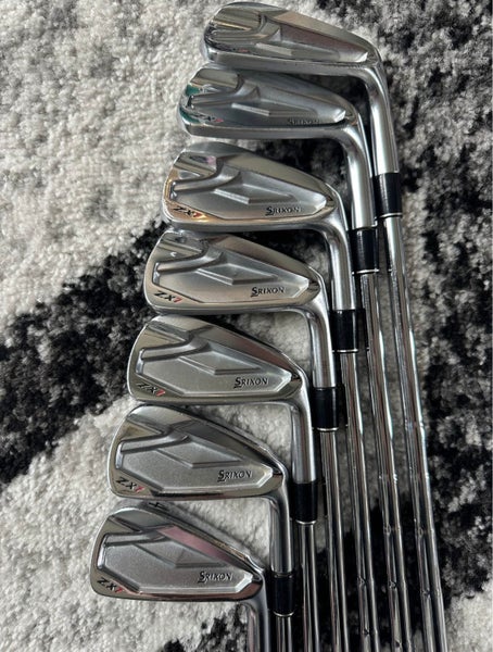 Men's 2021 Srixon Right Handed Iron Set Extra Stiff Flex 7 Pieces Steel Shaft (Used)