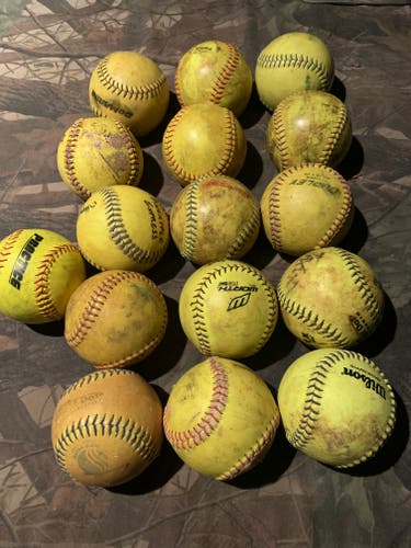Used Softball Balls Pack Of 16