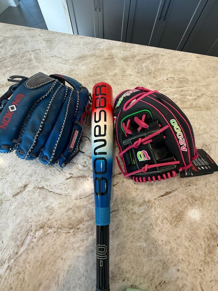 2026 BONESABER HYBRID LONE STAR USSSA METAL BASEBALL BAT -10 30 in. 20 oz -10