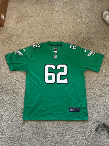Jason Kelce Jersey #62 Philadelphia Eagles | Size XL Kelly Green Jersey (Used)
