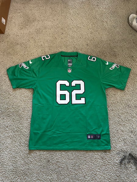 Jason Kelce Jersey #62 Philadelphia Eagles | Size XL Kelly Green Jersey (Used)