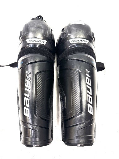 Used Bauer X Senior Shin Guards Black 16" 11860-S000297005