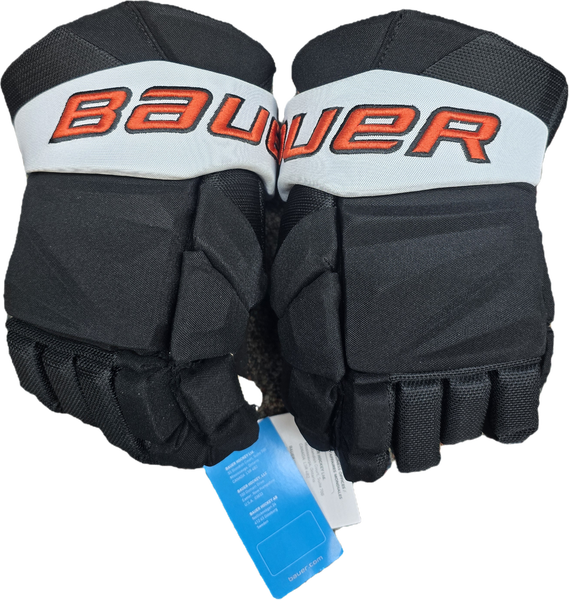 Bauer Vapor Hyperlite Pro Custom Pro Stock Hockey Gloves 14" NHL Flyers New TES (14411)