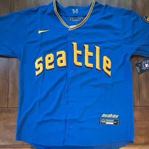 Cal Raleigh Seattle Mariners City Connect Jersey Adult Medium NWT