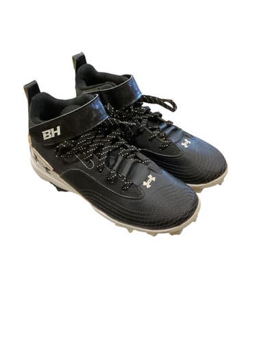 Used Under Armour BASEBALL CLEATS BB/SB Cleats Black Junior 02.5 11884-S000051649