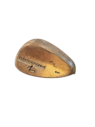 Used Wilson HARMONIZED BERYLLIUM COPPER Golf Wedge Mens RH 64 Degree 11850-S000021372