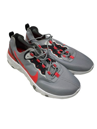 Used Nike RENEW Running/X-Train Shoes M Grey And Red Senior 7 11347-S000254382