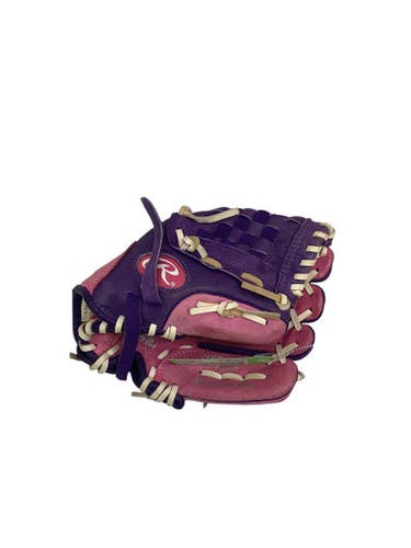 Used Rawlings HIGHLIGHT 10IN BB/SB Glove RH Throw Pink 10" 11347-S000254321