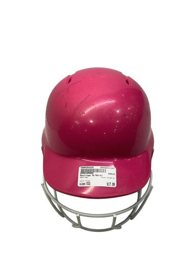Used Rawlings MLTBH-R1 Batting Helmet w/Mask Pink XS/S 11347-S000254320