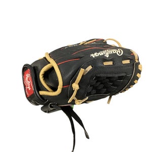 Used Rawlings HIGHLIGHT 10 INCH RHT BB/SB Glove RH Throw Black 10" 11479-S000402629