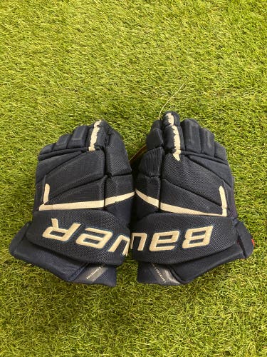 Blue Senior Bauer Vapor 3X Pro Gloves 13" (Used)