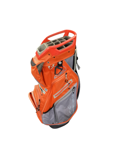Used Sun Mtn C130 Mens Cart Bag Silver And Orange 11613-S000166904