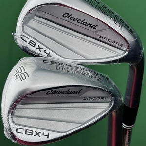 Cleveland CBX 4 Zipcore Wedge Set 52-12*, 56-14* GW SW Gap Sand Steel KBS RH New