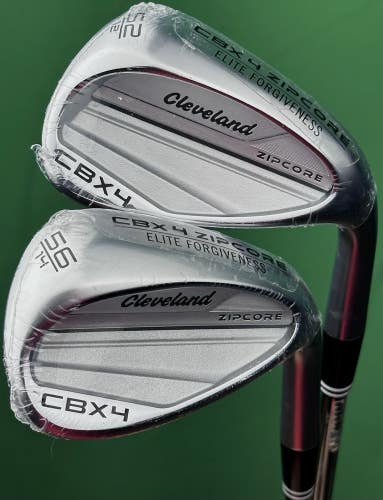 Cleveland CBX 4 Zipcore Wedge Set 52-12*, 56-14* GW SW Gap Sand Steel KBS RH New