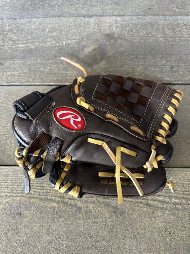 Rawlings Highlight Series 11" Youth Baseball Glove RHT Brown Leather H110BRNC