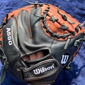 Brown Wilson A550 RH Catcher's Baseball Glove 32" (Used)