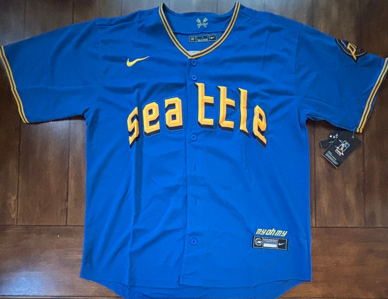 Seattle Mariners Cal Raleigh City Connect Jersey Adult Large NWT