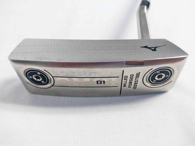 Mizuno M.Craft OMOI Type 1 Putter 35" (White Satin, Blade, Slant Neck) 2022 Golf