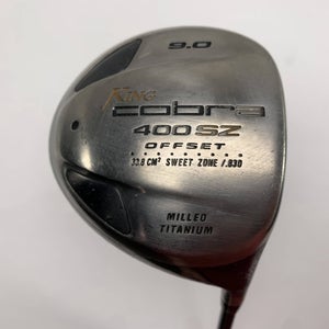 Cobra SZ 400 Driver 9* Mitsubishi Rayon SL-60 60g Regular Graphite Mens RH