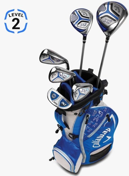 Callaway XJ-2 Junior Golf Club Set Blue 6 Piece Choose Dexterity NEW