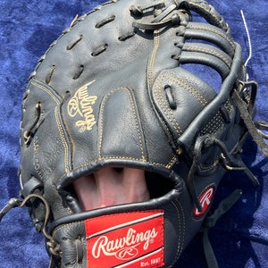 Black Adult Rawlings Renegade RH First Base Baseball Glove 12.5" (Used)