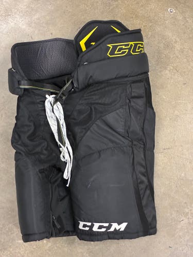 Black Senior Medium CCM Tacks Hockey Pants (Used)