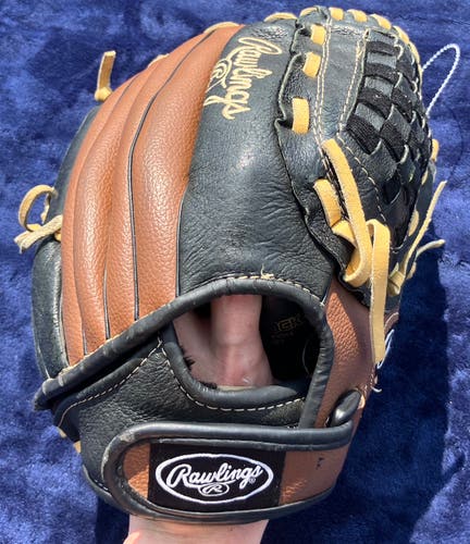 Brown Rawlings Playmaker Series RH Pitcher's Baseball Glove 12" (Used)