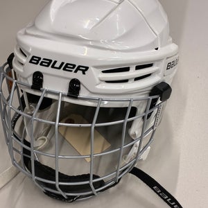 White Youth Bauer Prodigy Helmet (Used)