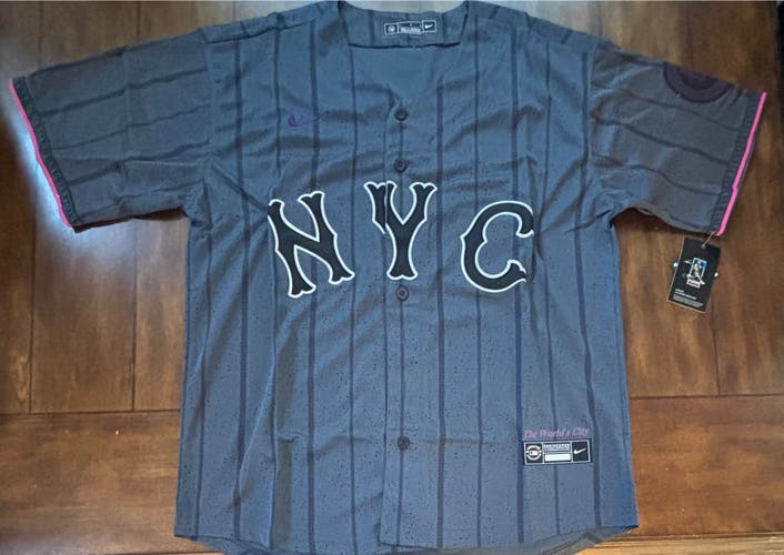 New York Mets City Connect Jersey Adult Large NWT
