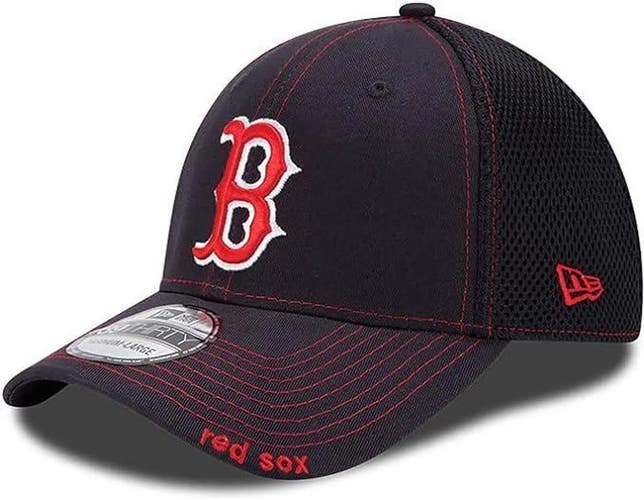 Boston Red Sox New Era MLB Neo 39THIRTY Stretch Fit Flex Mesh Cap Hat