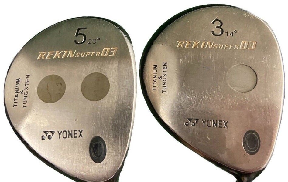 Yonex Rekin Super03 Fairway Wood Set 3W/14* 5W/20* RH Senior Graphite New Grips
