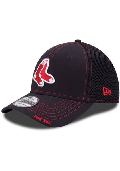 Boston Red Sox "Socks"  New Era MLB Neo 39THIRTY Stretch Fit Flex Mesh Cap Hat