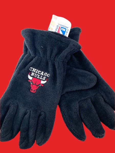 Chicago Bulls Vintage Late '90s NBA Women's Black Fleece NOS Gloves (New)