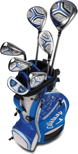 Callaway XJ-23 Junior Golf Club 7 Piece Set Blue Left Hand NEW