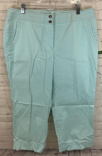 Cutter & Buck LCB07050 Women's Golf Pants Light Turquois Size 14